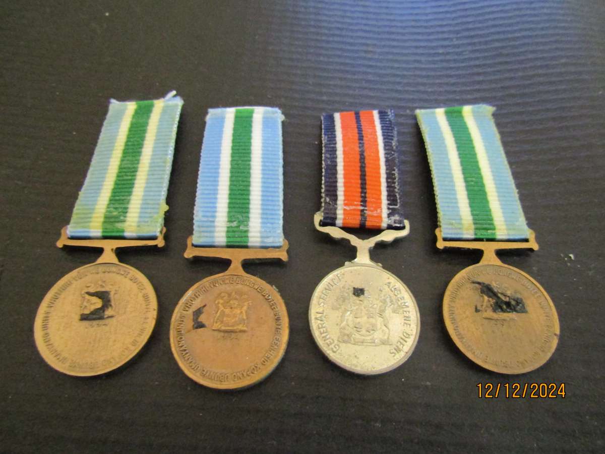 3 SADF General service and Unitas Miniature Medal.