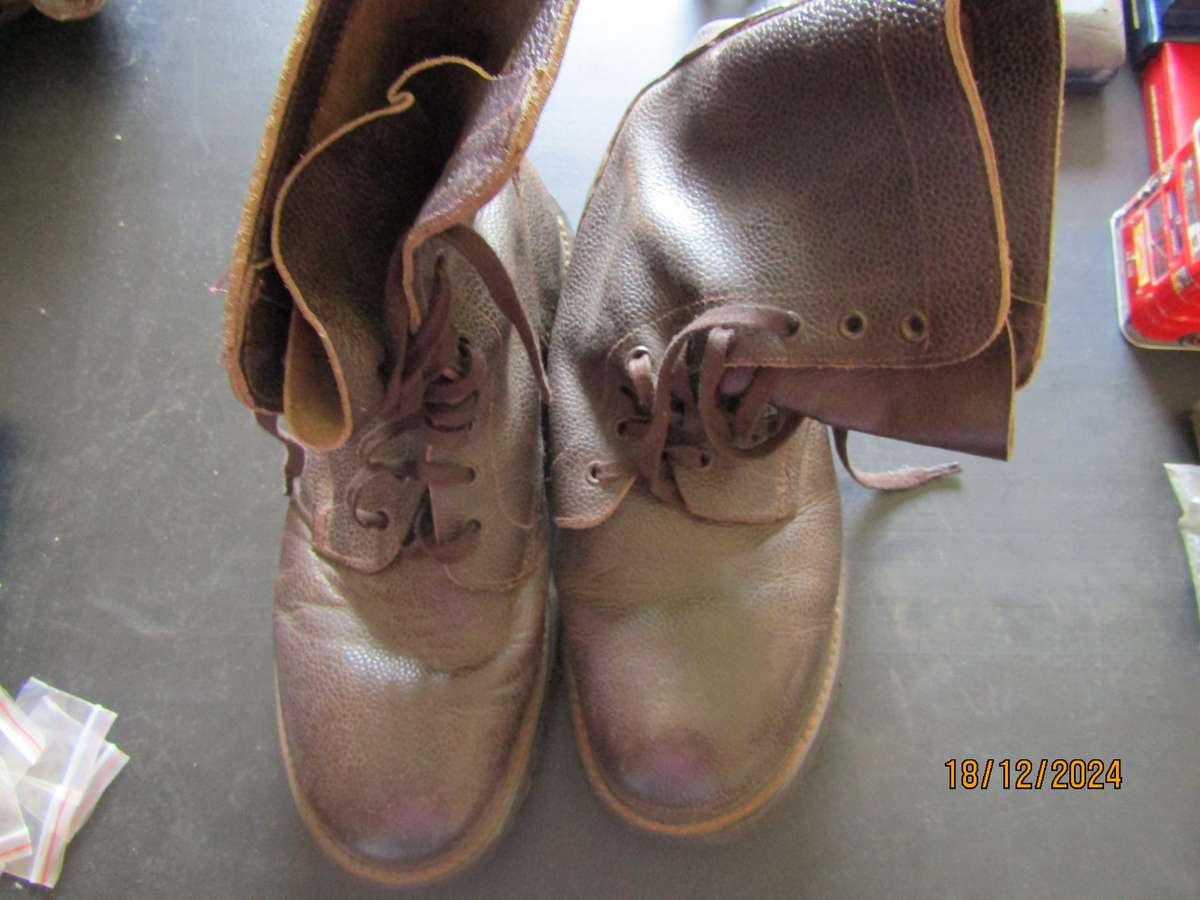 SADF Size 12 Leather Army Boots