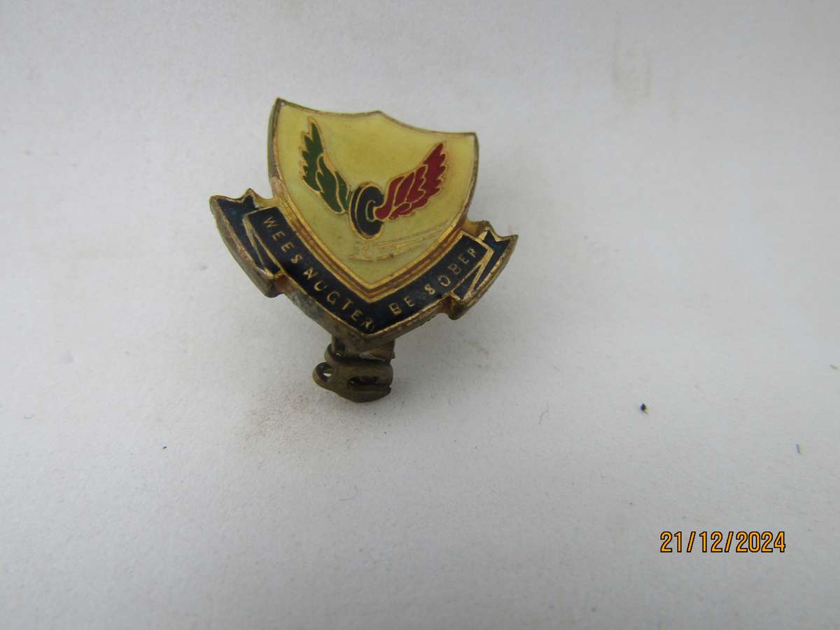 4 South African Railroad Wees Nugter  Badge/ 1 Bid for all