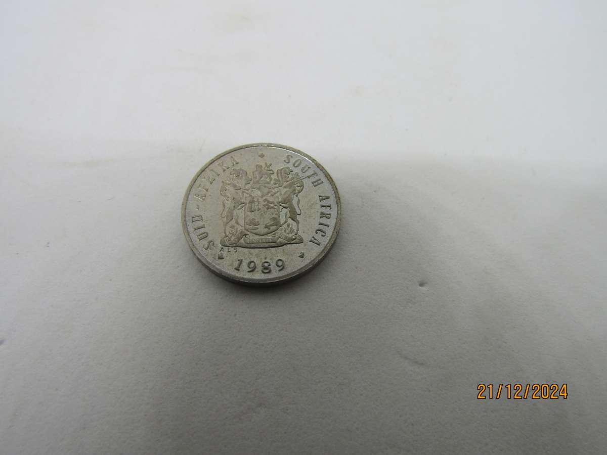 Low Mintage 1989 South African 5c Mintage: 58 0261
