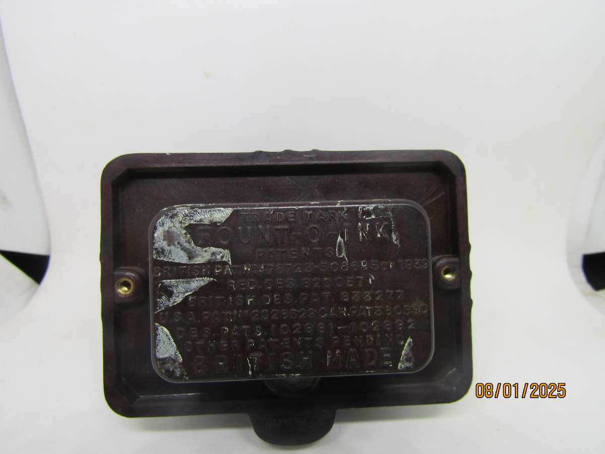 Fountain of Ink British ink Pot with Esterbrook 9558 Quill Pen.