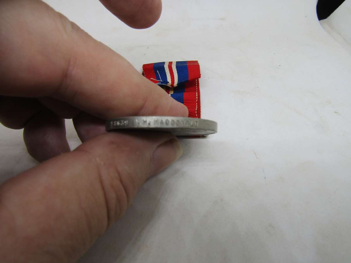 WW2  1939 to 1945 Medal to IH McDonald