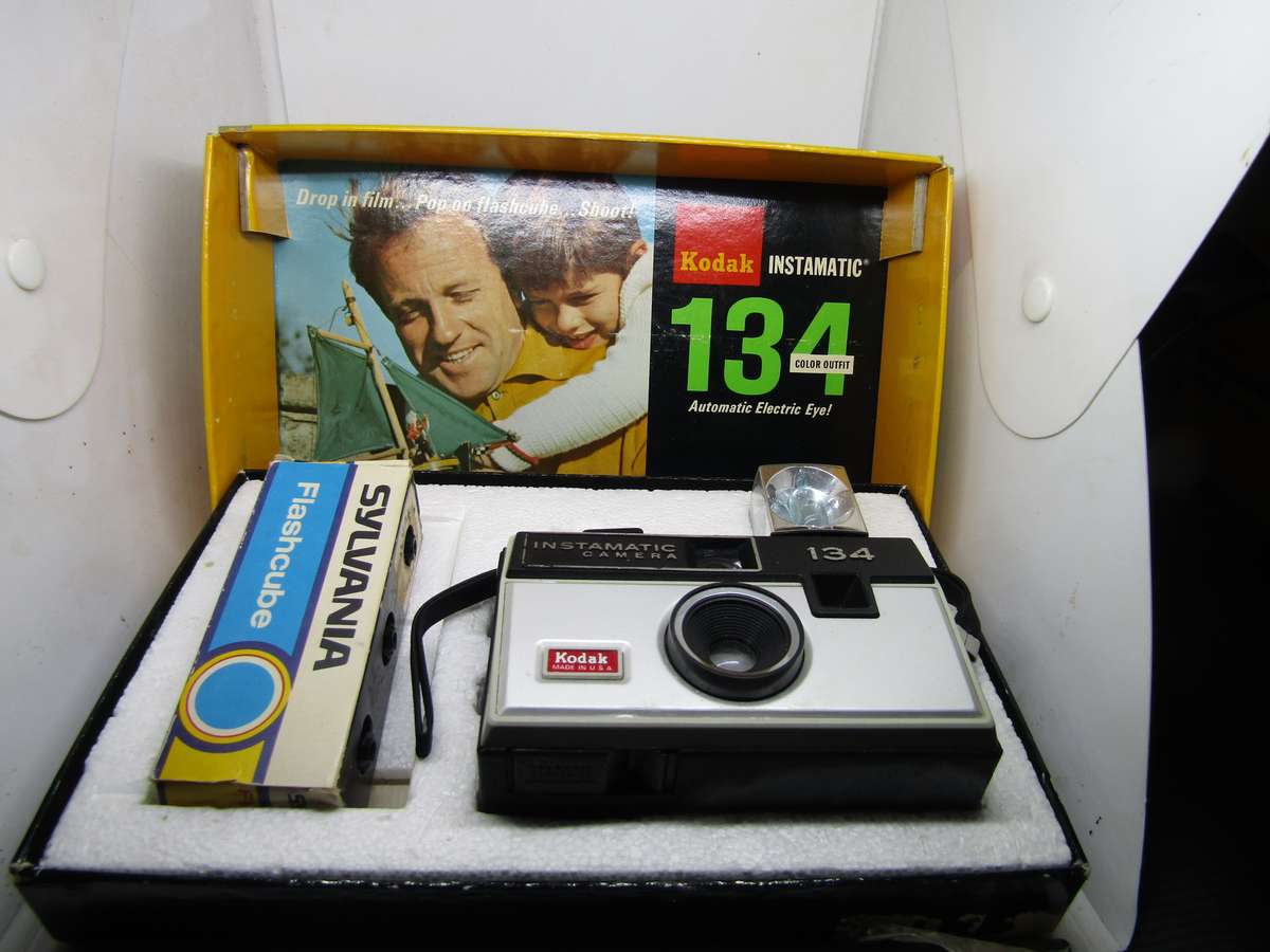 Kodak Instamatic 134 Camera. In original box with Rare Film incl.
