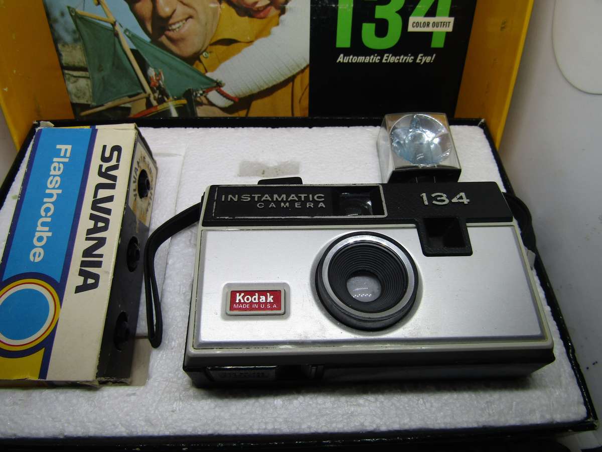 Kodak Instamatic 134 Camera. In original box with Rare Film incl.