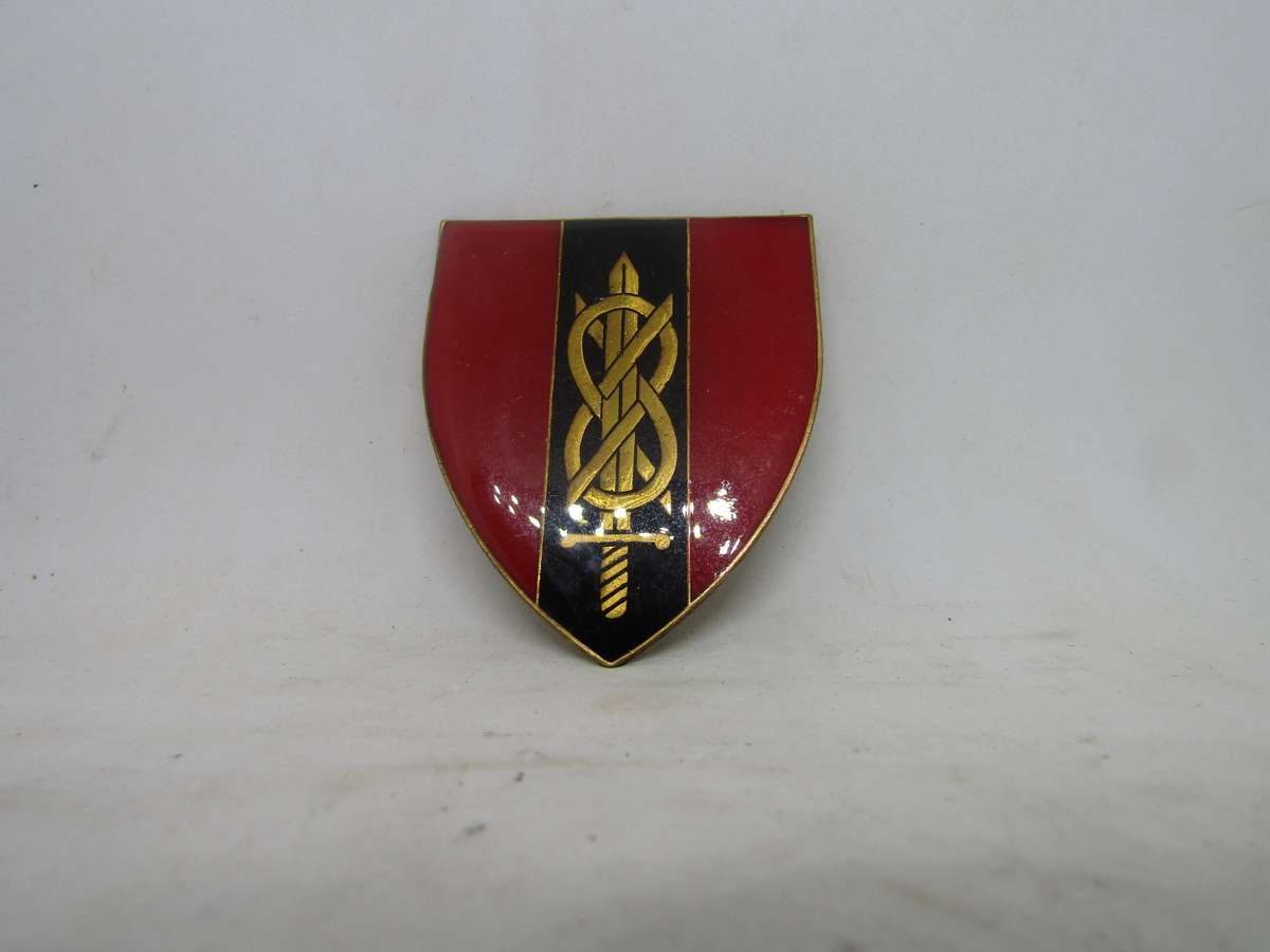 SADF Provost School Shoulder Flashes Badge. Pin intact.