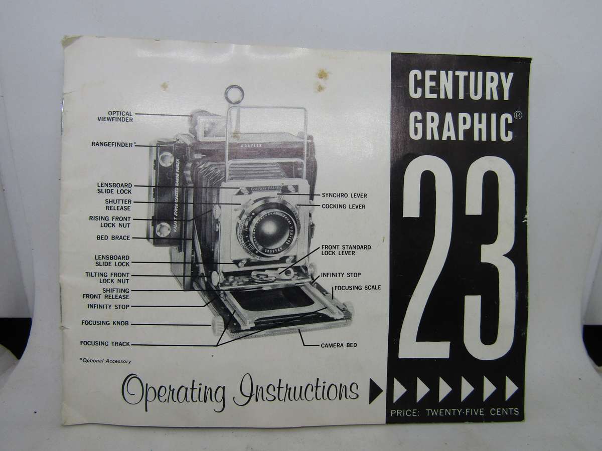 Graflex Century Graphic 23 in Original box Untested