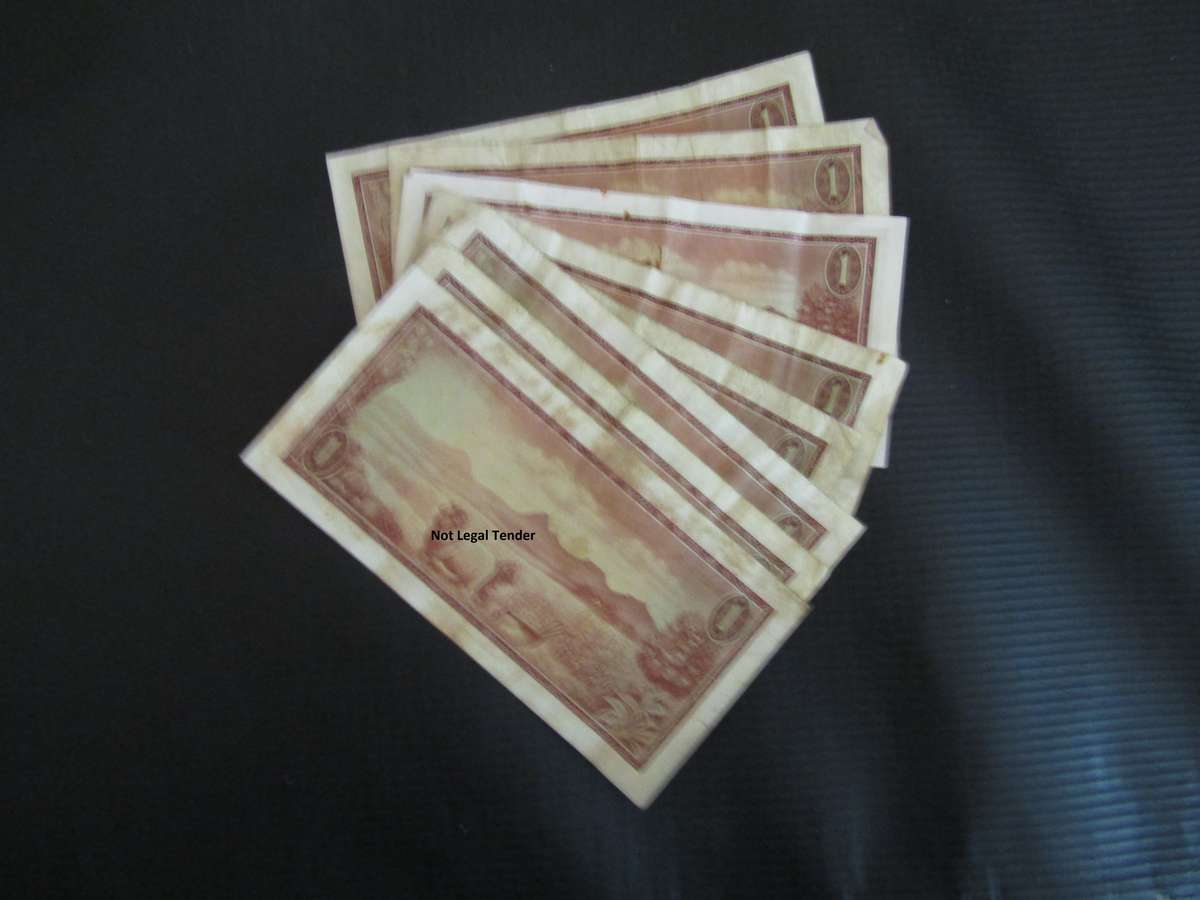 8 TW De Jongh 1st Issue Mostly ENG/Afr One Rand Banknotes (A271)