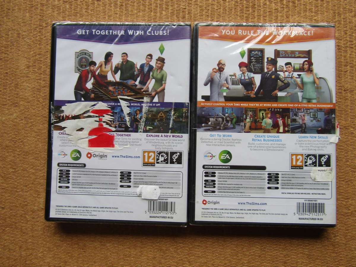 Both EA The Sims4  Expansion Packs. Still sealed