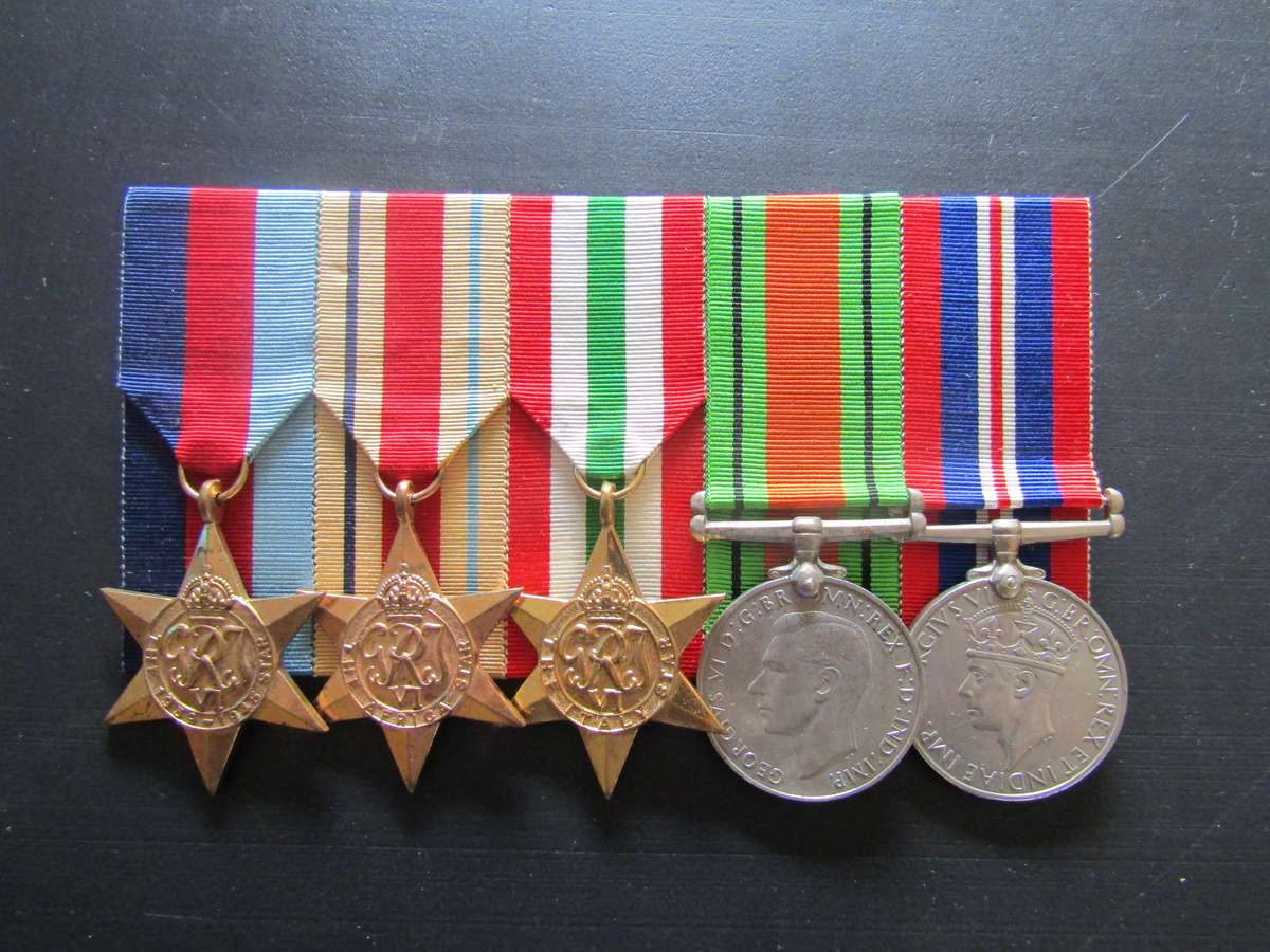 2 Sets of WW2 Medals. Not the same recipient. Buy now per set.