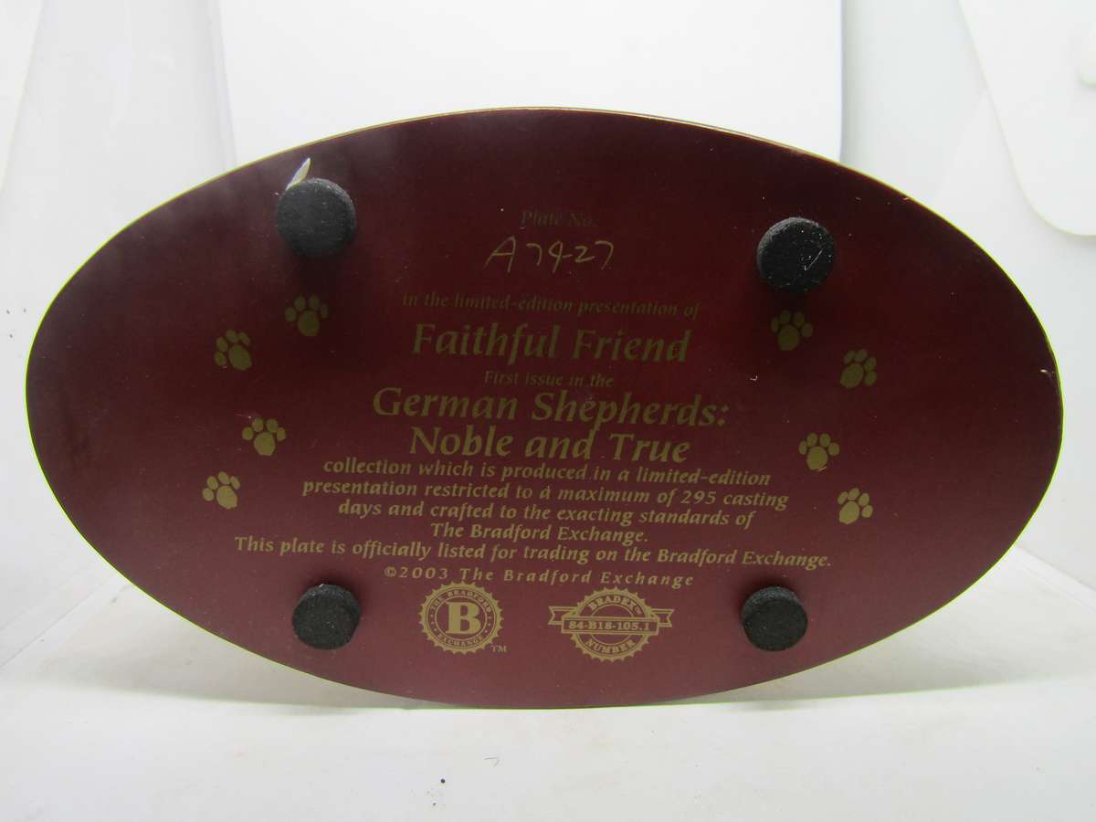 2003 Limited Edition Bradford Exchange German Shepard Plate