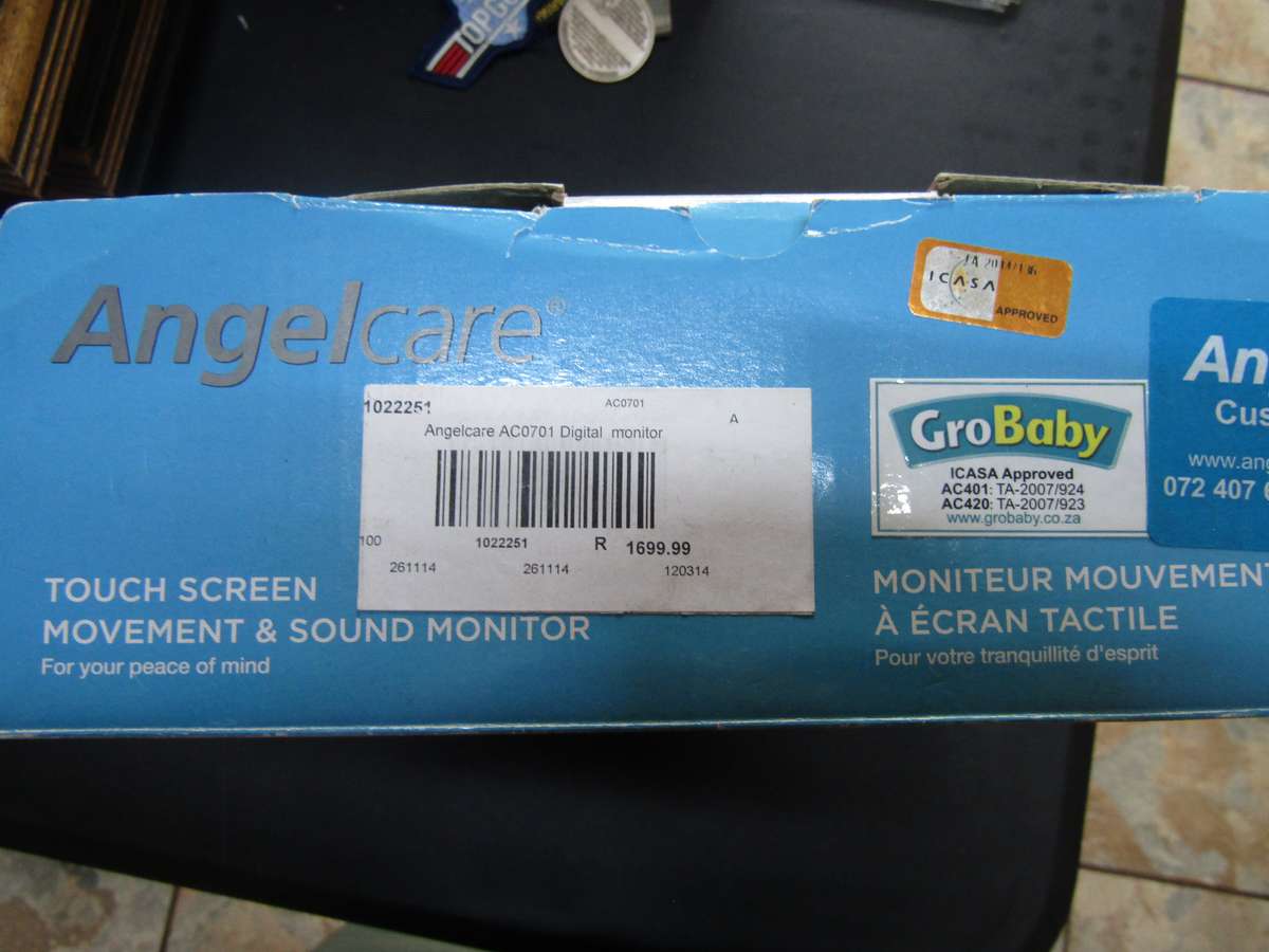 Angelcare LCD Touch screen Movement and 2 way Sound Baby Monitor. Works 100% Was R1699