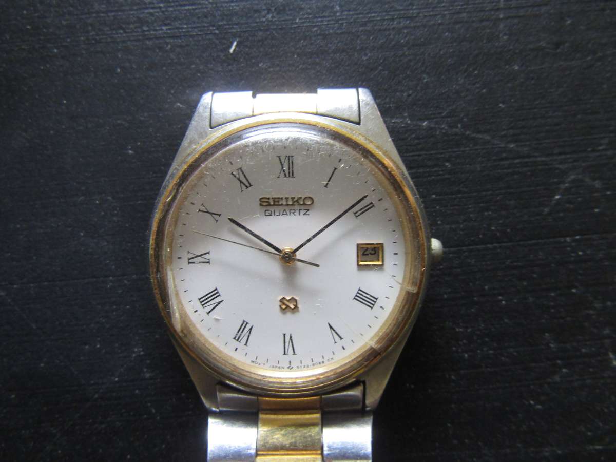 Seiko 5Y22-8088 CK Date Watch. Spares or Restoration. 3.5cm