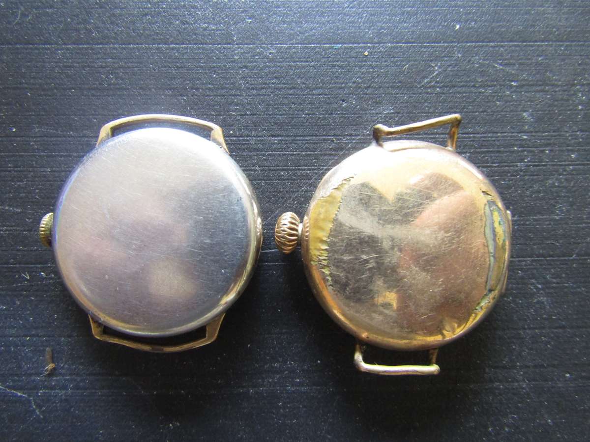 Elgin and Cyma Pocket watch turned wristwatch. Spares or Restoration. 3.cm