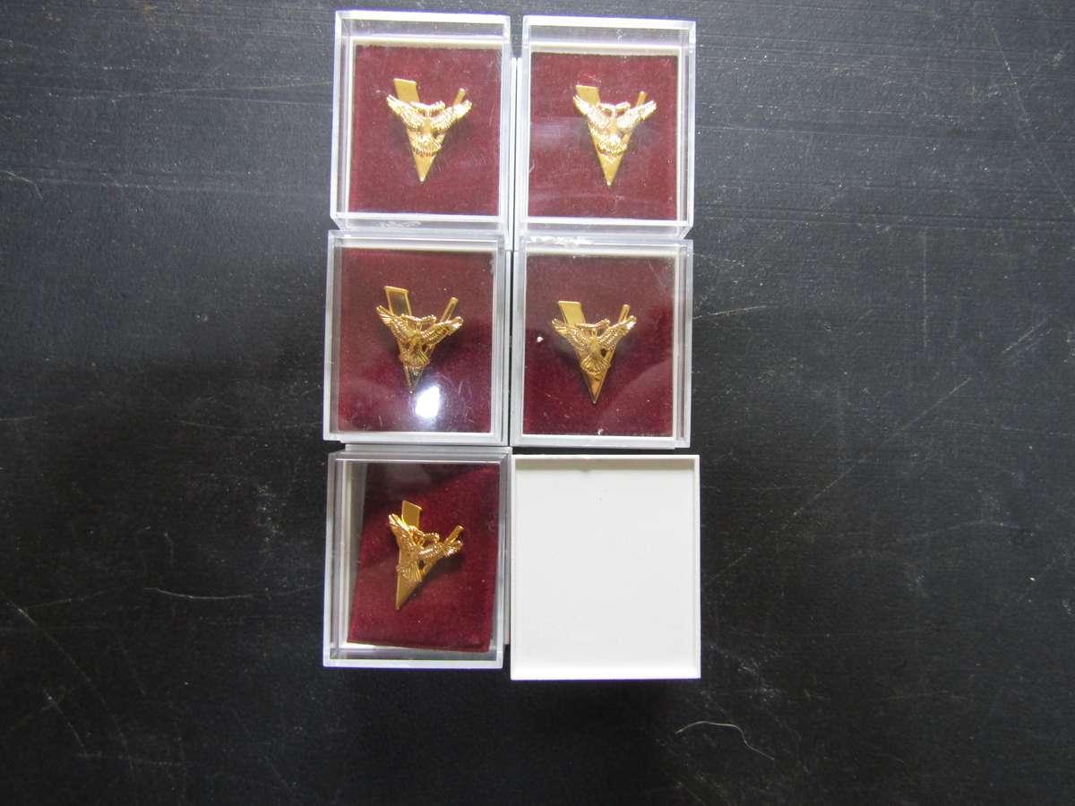 6 WW2 Victory Lapel Badges. Bid per badge