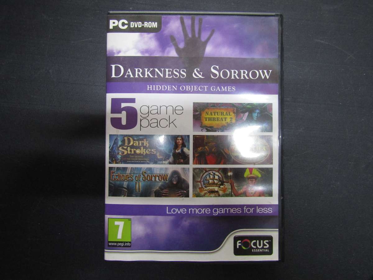 Focus Essential PC Game no Booklet. Darkness & Sorrow. Disk no scratches.