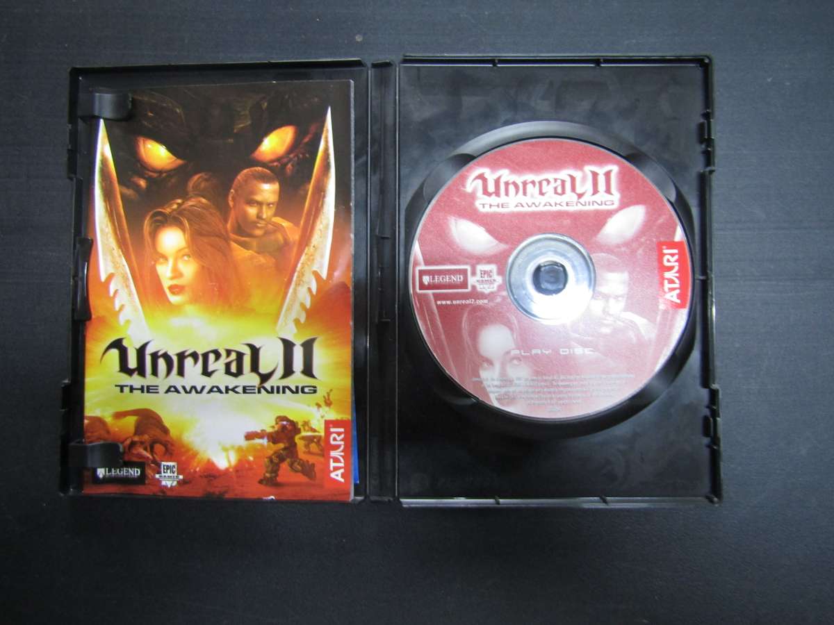 Atari Games PC Game  No Booklet. Unreal The Awakening. Disks no scratches.