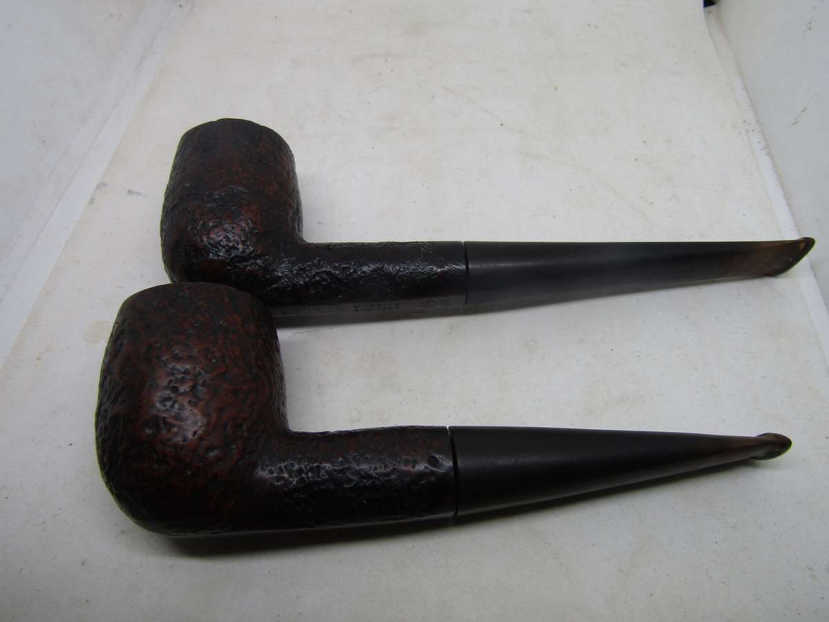 2 Dunhill Shell Briar Smoking Pipe  Made in England