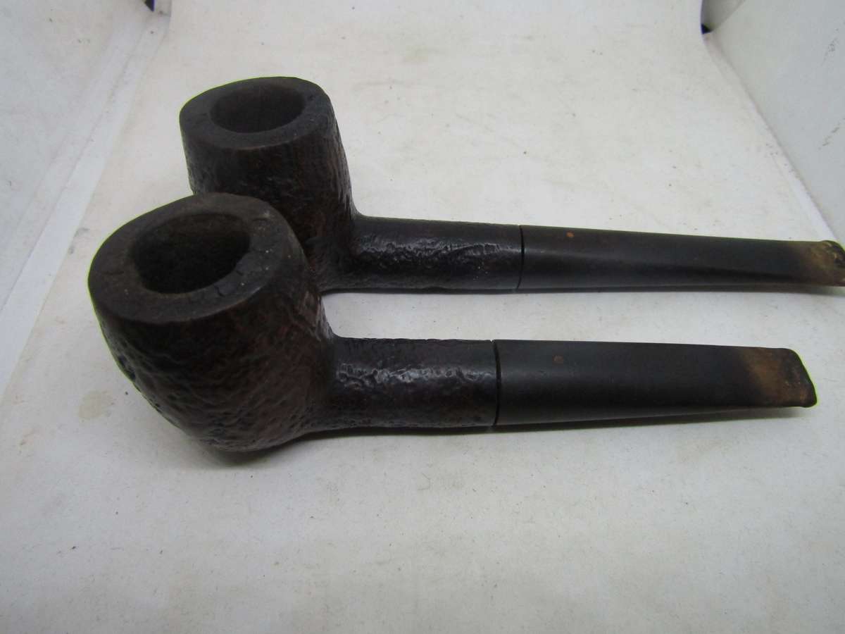 2 Dunhill Shell Briar Smoking Pipe  Made in England