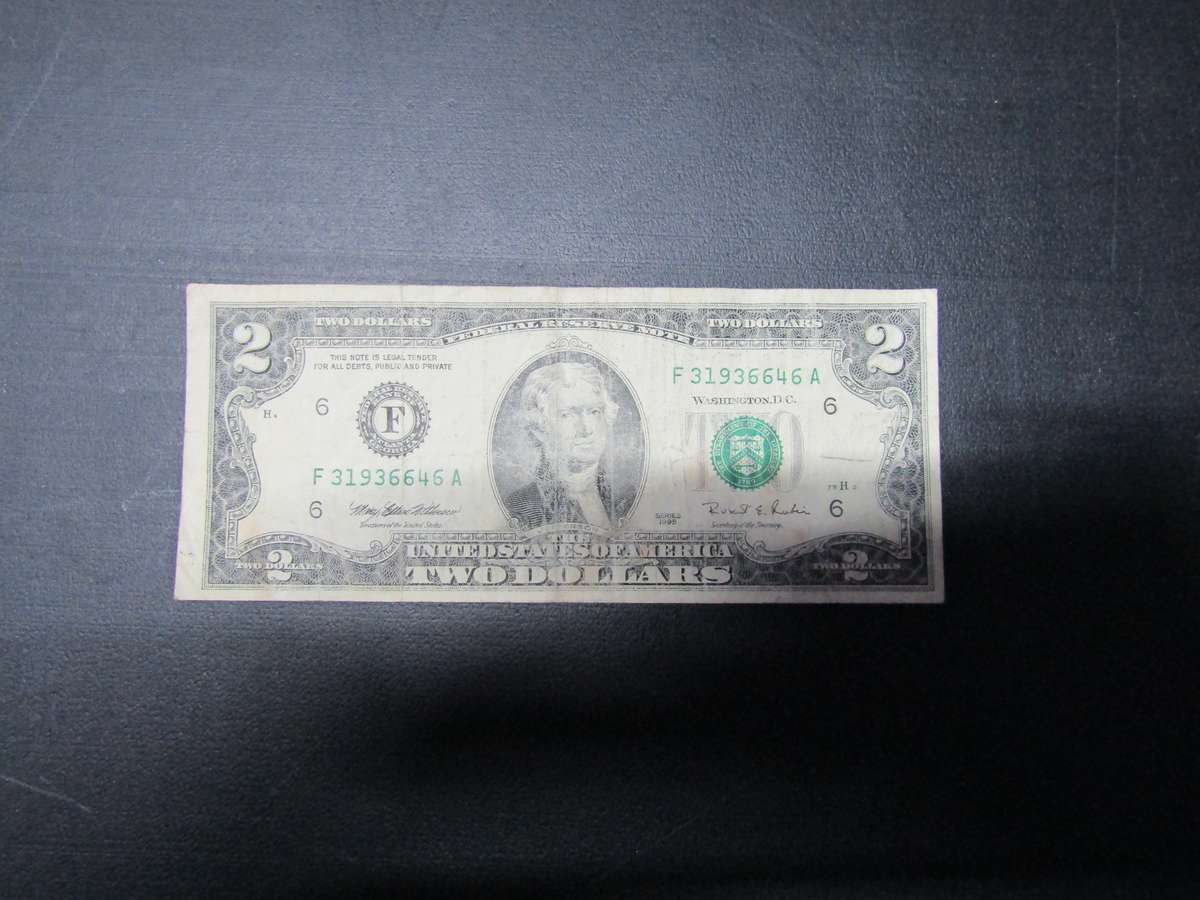 USA United States Dollars Notes $2.(F4)