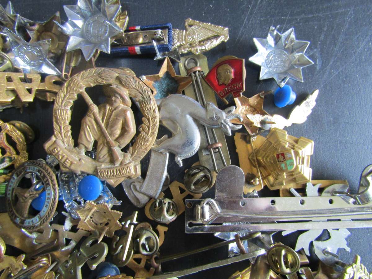 A Big Job Lot of South African and UK Military Badges