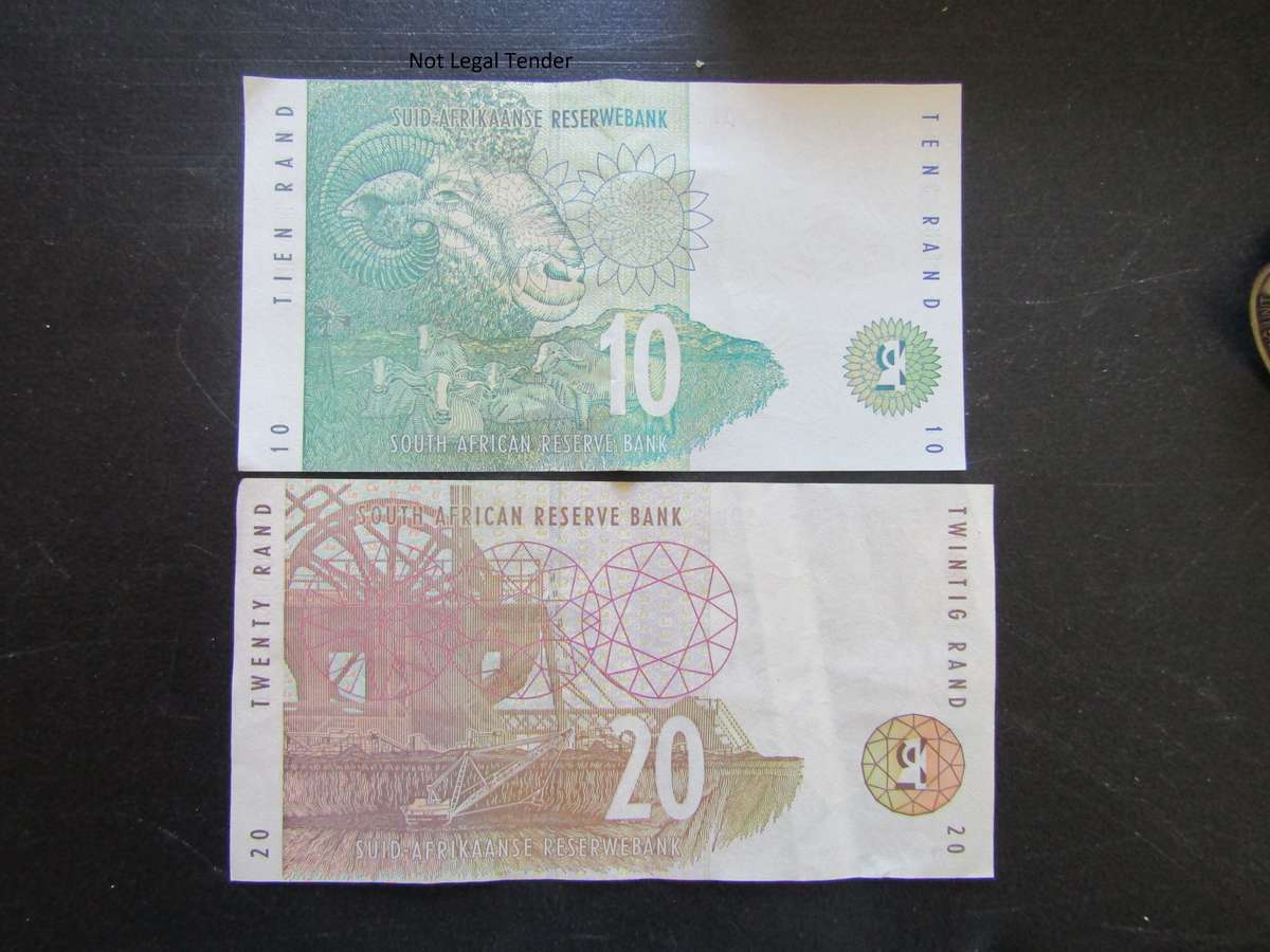 TT Mboweni  1st issue Afr/Eng R10 and R20 (EJ)