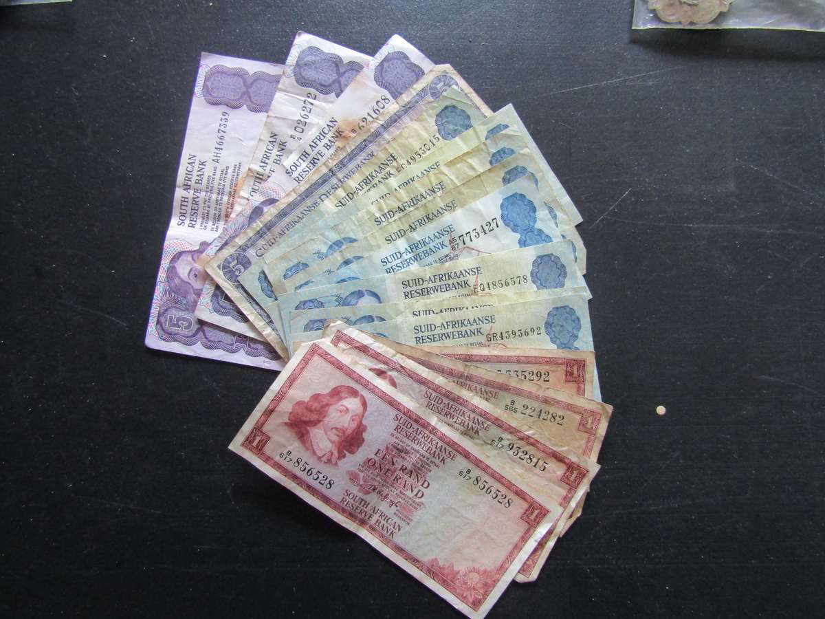 Various SA Banknotes different governors'