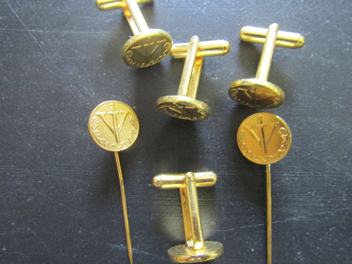 SADF Gunners  pins cufflinks