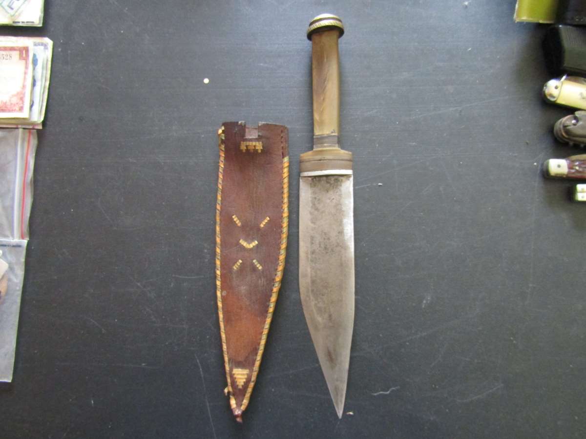 28 Cm IUnknown Knife with Sheath.