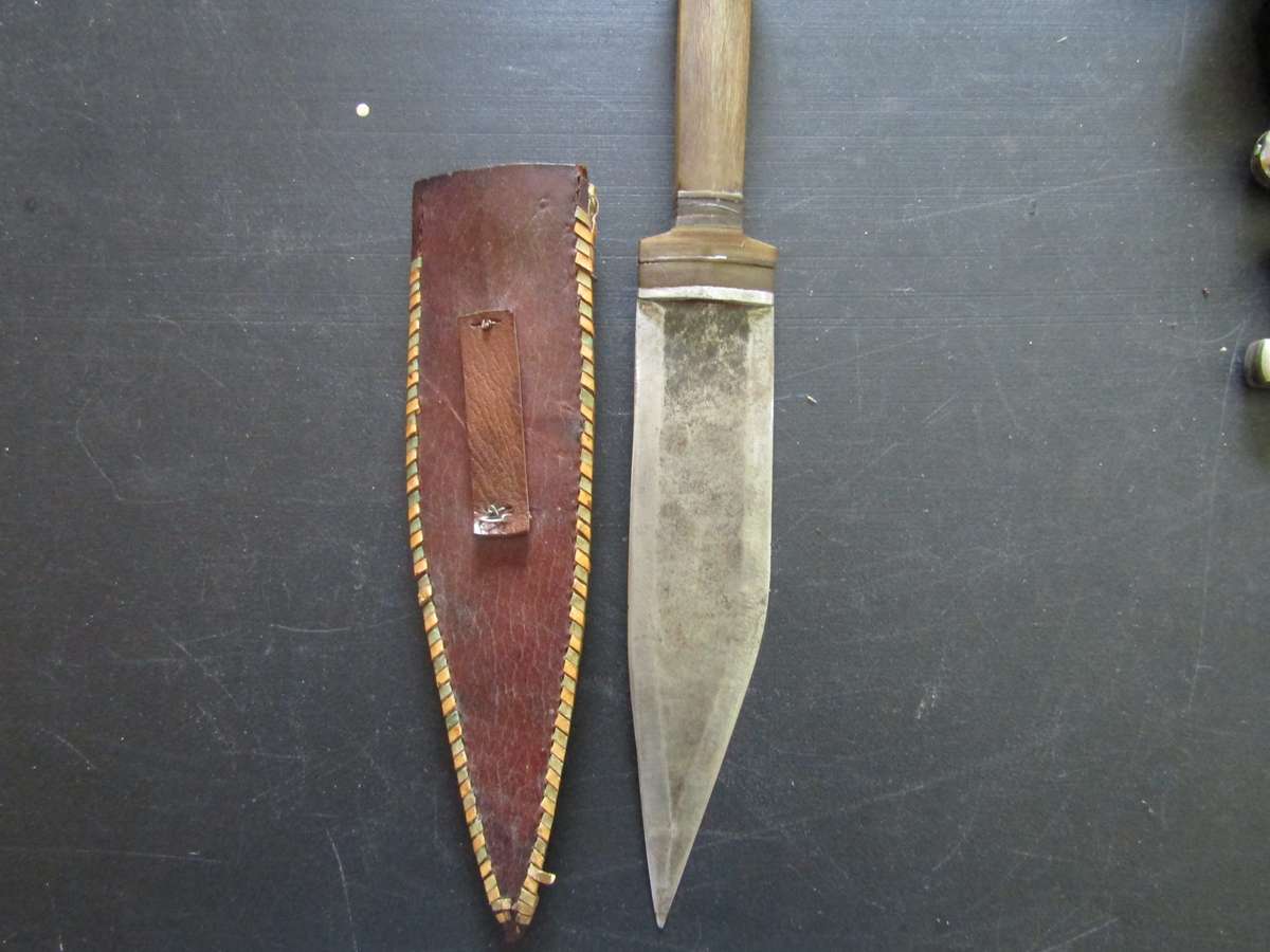 28 Cm IUnknown Knife with Sheath.