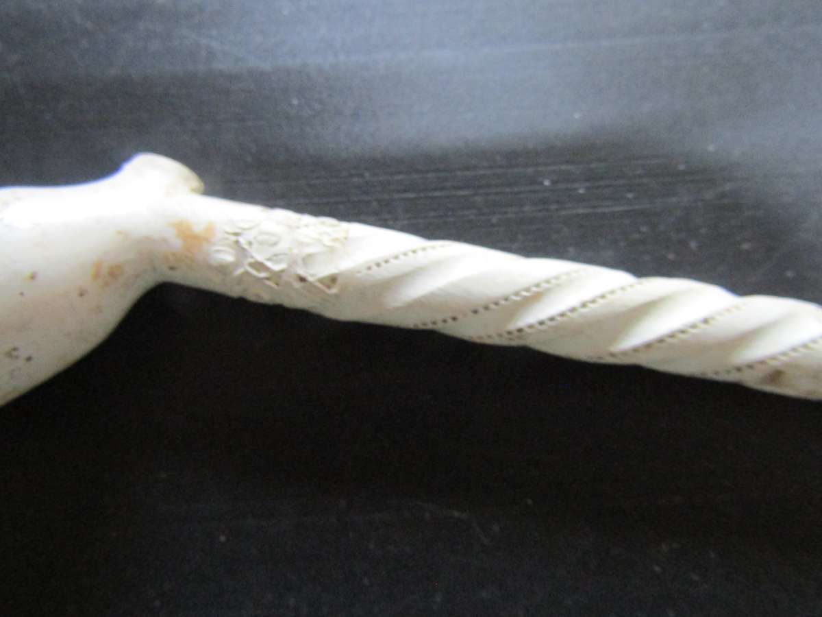 2 1800's Clay Pipe one being Ornate. Not broken or chipped