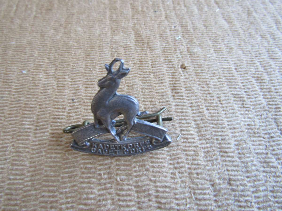 SADF South African Cadets Corps Sterling Silver Beret Badge