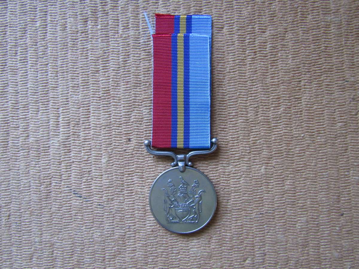 Rhodesia General Service Medal to CDT Le Roux. Full Size