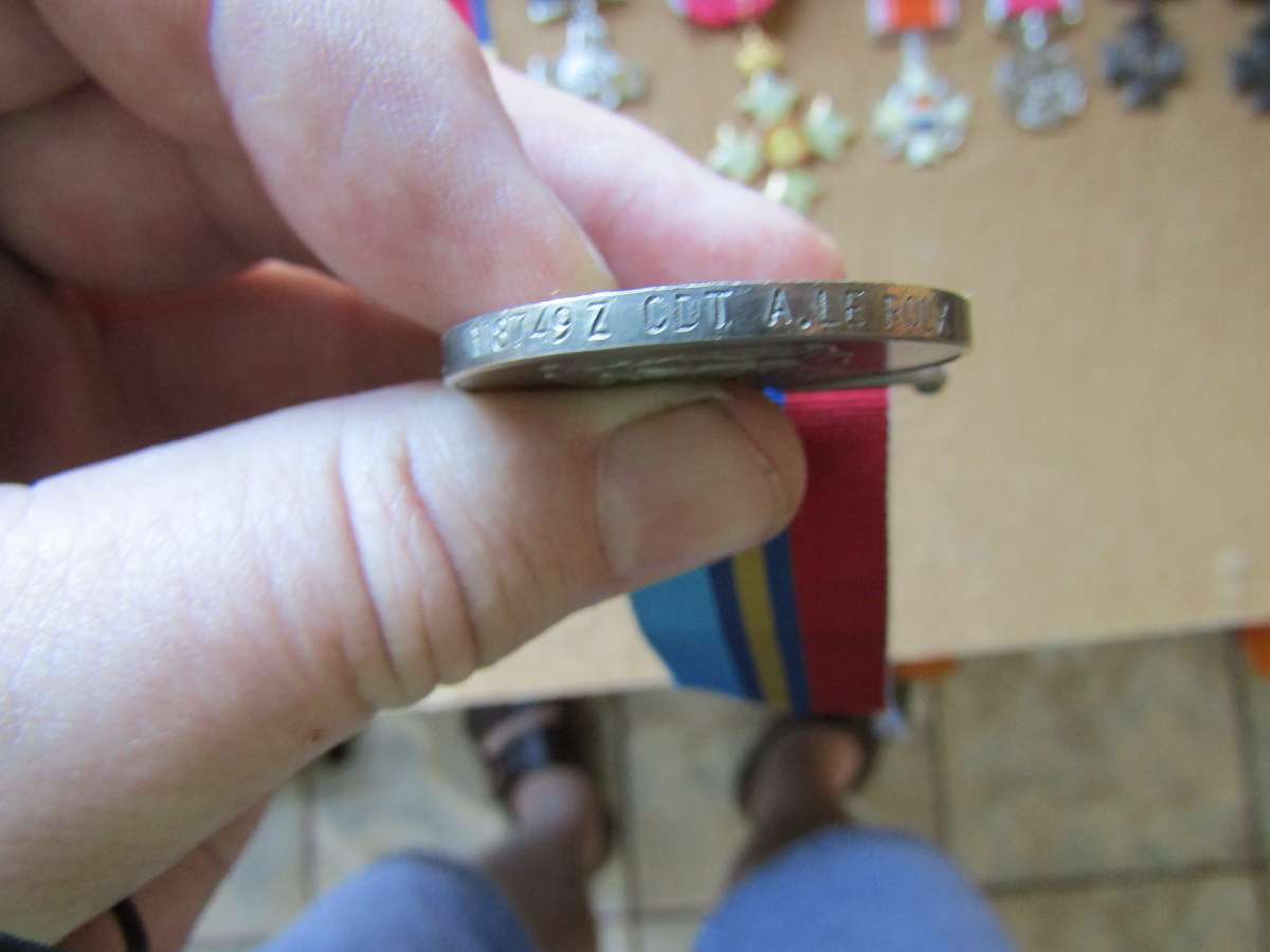 Rhodesia General Service Medal to CDT Le Roux. Full Size