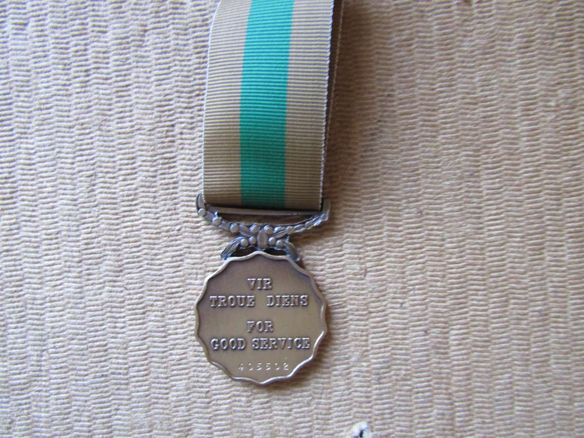 SADF Good Service Medal 10 Years. Full Size