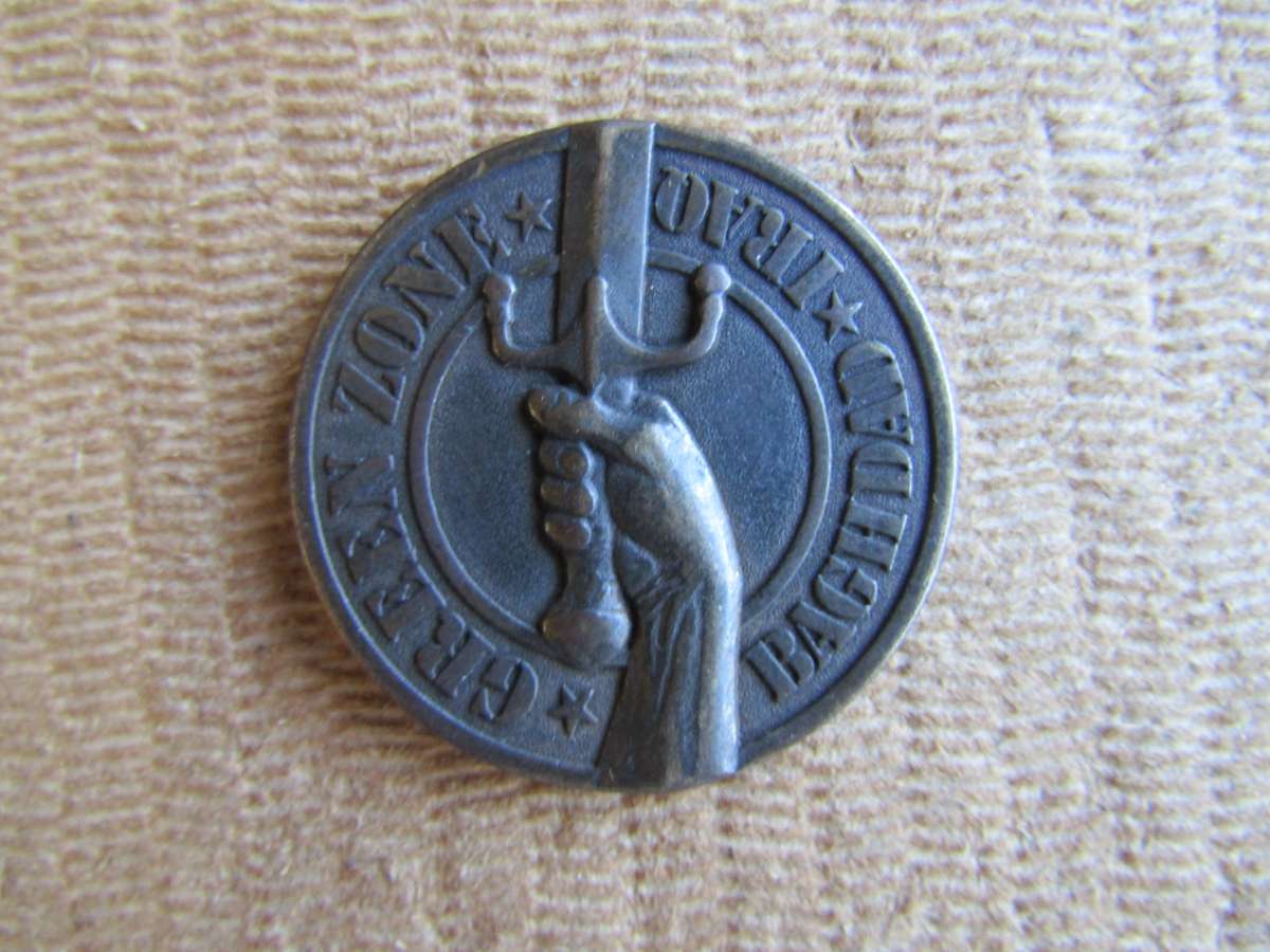 US Army Green Zone Challenge Coin (A8)