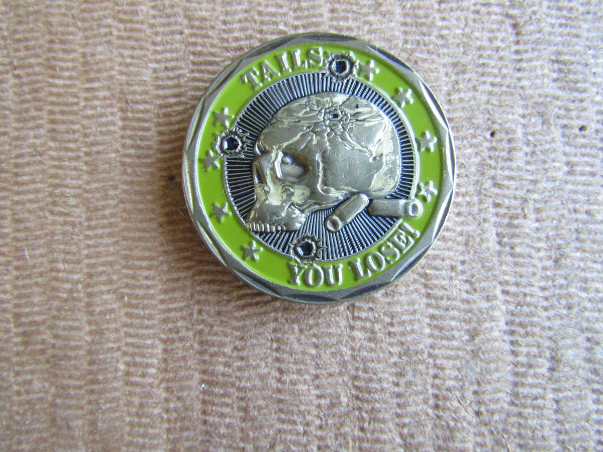 US Heads we win. Tails you loose Challenge Coin (A16)