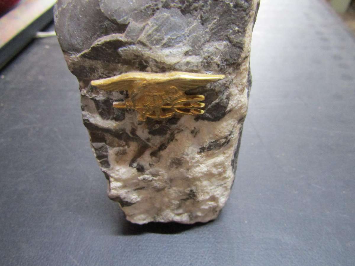 US Navy Seal Badge on Iraqi Stone