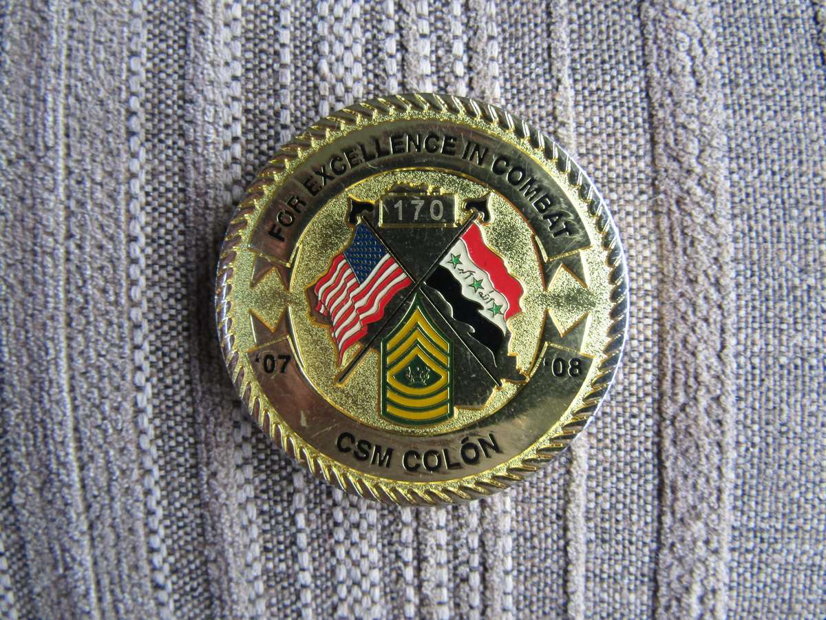Command Sergeant Major Challenge Coin (A70) NR 170