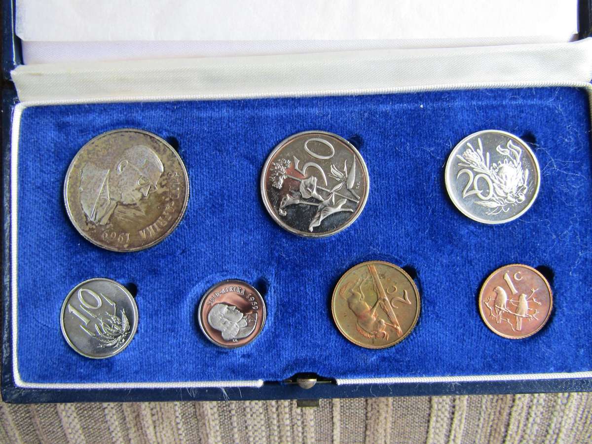 1969 South African Proof Set Mintage 5000