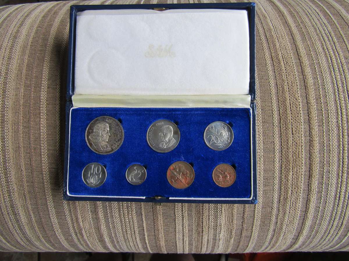 1968 South African Proof Set Mintage 15000