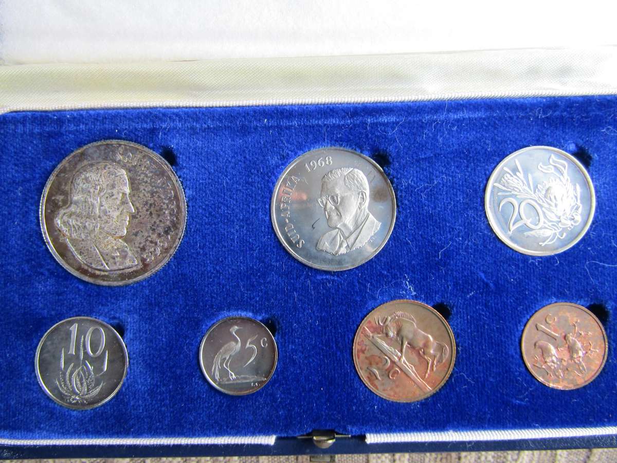 1968 South African Proof Set Mintage 15000