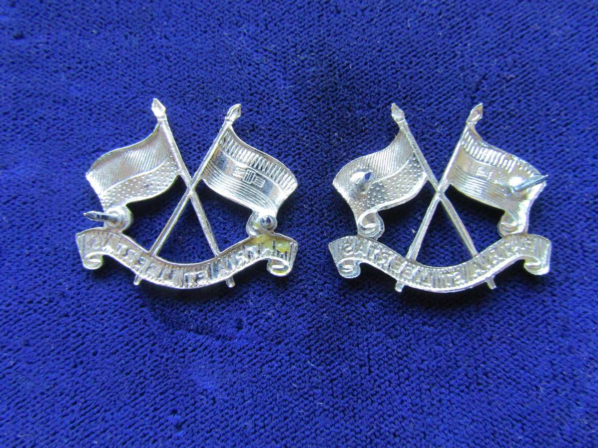 Pair of Imperial Light Horse Collar Badges. Pins intact.