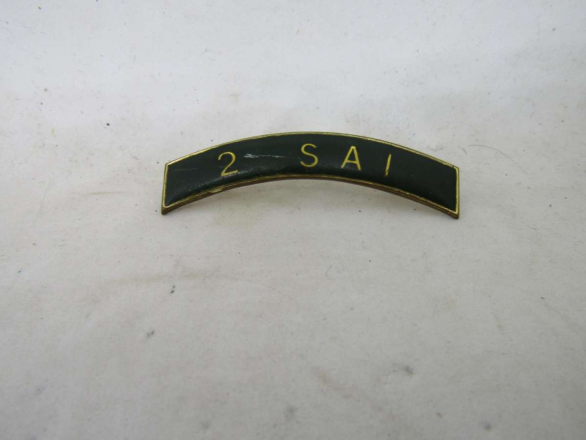 SADF 2 South African Infantry shoulder title. Pin intact.