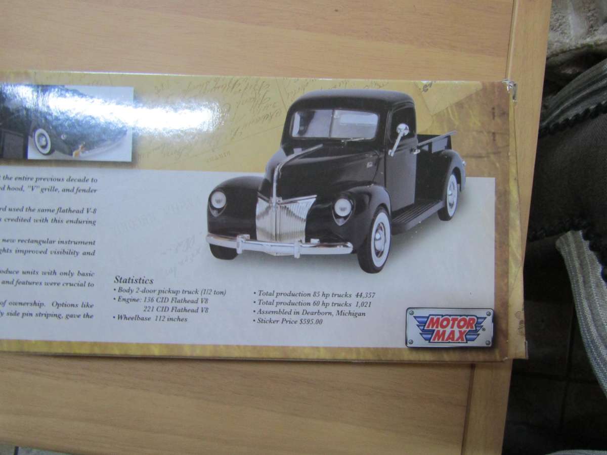 Motor Max - Ford Pick Up Truck - 1940 - Die cast - Scale 1:18