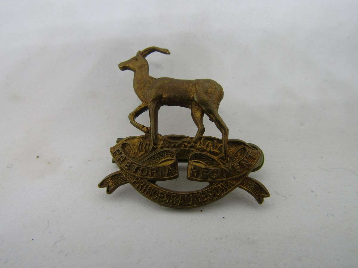 SADF Regiment Pretoria Princess Alice Own Collar Badge 3cm across