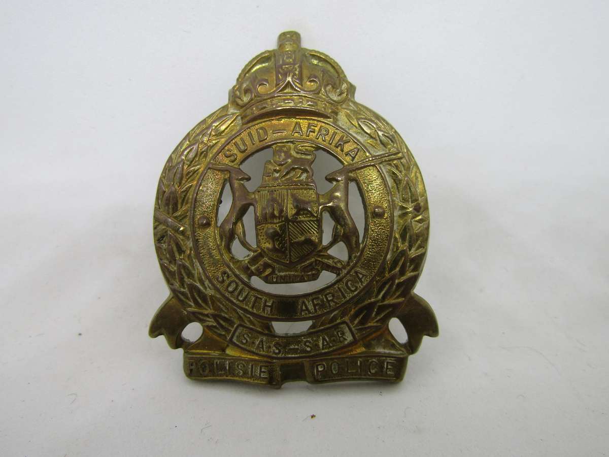 WW 2 SADF South African Railways Police Cap Badge