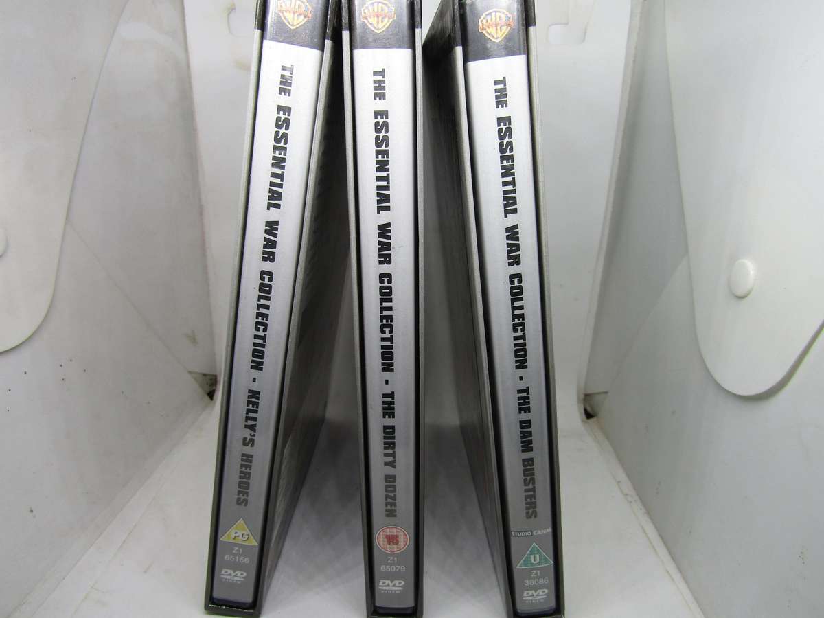 3 Essential  DVD Box set The Dam Buster. Dirty Dozen and Kelly's heroes