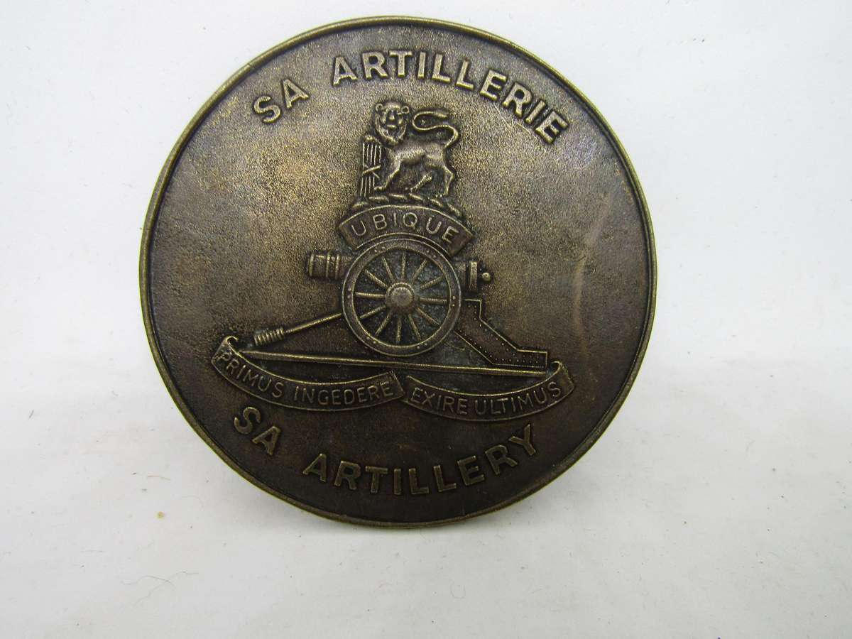 SADF SA Artillery 4th Field Regiment Coin 7.5cm diameter