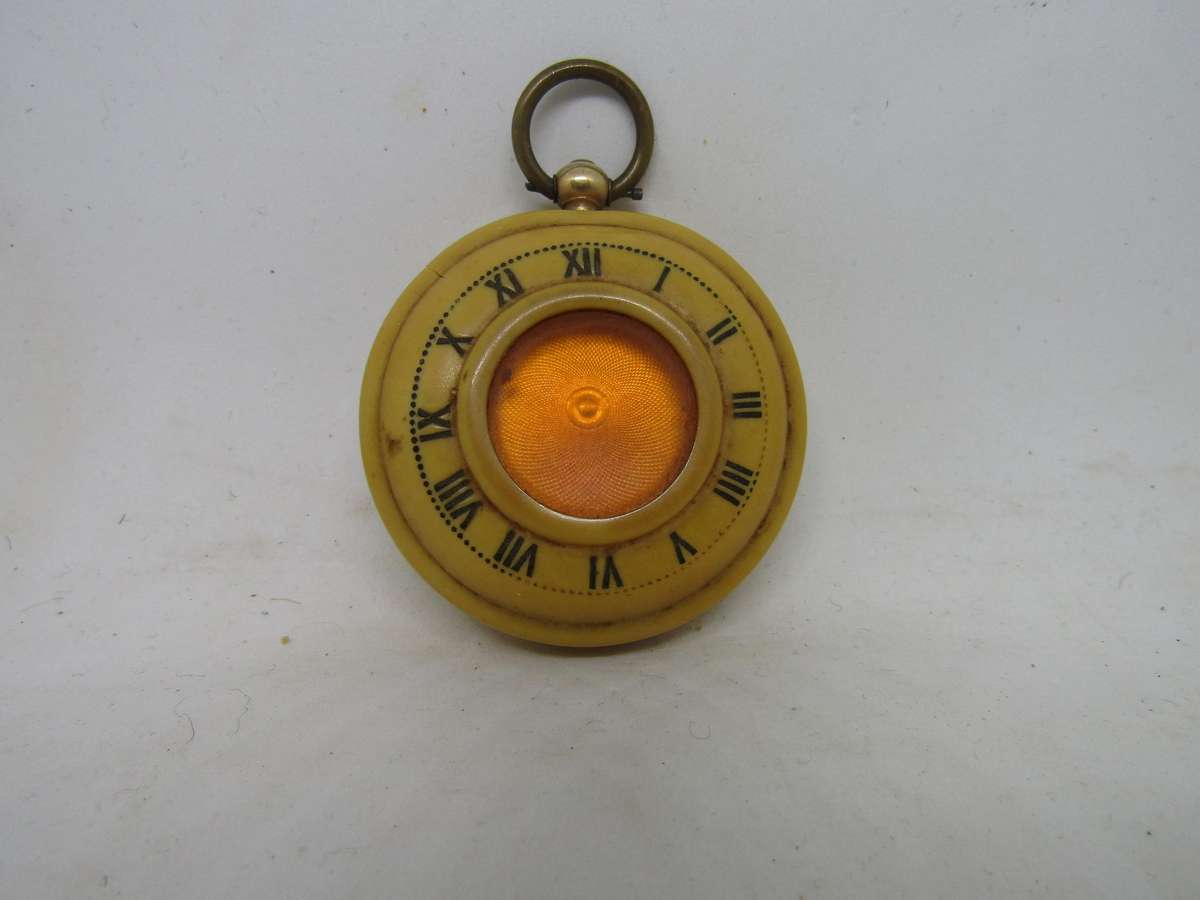 Gold Plated Pocket watch, no Key, But works and Oiled 4.5cm