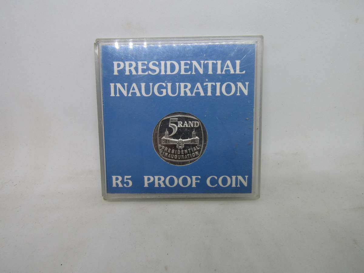 1994 South African Full Steps Proof Inauguration Coins. Bid per coin